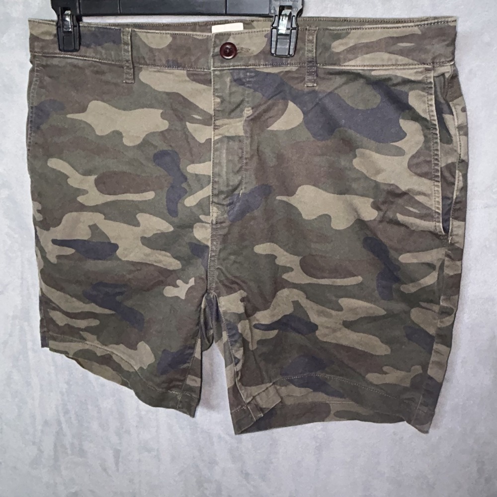 Flint And Tinder Green Camo Mens Cotton Chino Short Size 38